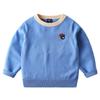 Roupas infantis de primavera 2021 novo suéter para meninos suéter de tricô fino para bebê suéter com bordado infantil top estilo coreano