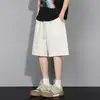 Novos Shorts Jacquard Masculinos Casuais Cinco Pontos Shorts Esportivos Cor Sólida Shorts Grandes Calças de Praia Podem Ser Abertos em Dois