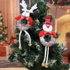 Nuevo Colgante de Árbol de Navidad para Personas Mayores Muñeco de Nieve Hueco Árbol de Navidad de Piernas Largas Accesorios Colgante de Reno de Dibujos Animados con Campana