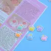 Mini Acessórios Coloridos de Patinha de Gato em Resina Artesanais DIY Acessórios de Cola Cremosa Grampo de Cabelo Acessórios de Cabelo Enfeites Decorativos