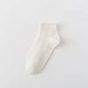 Calcetines de Otoño Color Caramelo Calcetines de Doble Aguja para Mujer Casual Color Macarrón Color Puro Calcetines Bajos Estilo Preppy Calcetines Cortos para Mujer
