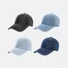 Gorra de Béisbol Lavada de Mezclilla de Color Sólido Transfronteriza para Hombres, Gorra Simple con Visera para Protección Solar para Mujeres, Gorra de Moda Urbana Oversize y Profunda