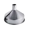 Funil Industrial de Pasta Líquida com Suporte, Cônico de Aço Inoxidável, Calibre Grande, Não Padrão 304