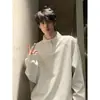 Sudadera de hombre con media cremallera y cuello alto, forrada de forro polar para mayor calidez y comodidad, versátil y casual, top de forro polar suave como una nube, estilo masculino, de alta gama y moderno