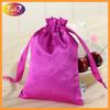 Bolsa de satén al por mayor de fábrica, bolsillo tipo manojo, bolsa de almacenamiento de joyas de seda sintética, bolsa de almacenamiento de cosméticos para peluca