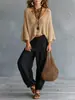 Suéter de Punto Calado Estilo Retro Playa Europeo y Americano con Cuello en V Profundo, Hombros Caídos, Mangas Murciélago, Corte Holgado, Efecto Adelgazante, Top Pulóver de Color Sólido