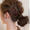 Diseño Coreano de Nicho Clip para Pelo de Perro con Puntos Coloridos y Diamantes Clip Lateral para Flequillo de Mujer Clip de Pato Clip para el Pelo Tocado