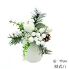 Decorações de Natal Personalizadas de Fábrica Flores de Natal Artesanato Galhos de Pinheiro Pinhas Palitos Enfeites de Natal Buquês