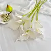 Simulación EVA lirio de cala tacto simulación flor flor artificial lirio de cala grande decoración del hogar arreglo floral diseño de salón de bodas