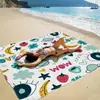 Esterilla de playa transfronteriza, secado rápido, resistente al agua, esterilla a prueba de humedad, esterilla de picnic para exteriores, manta de camping