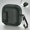 Funda Protectora Todo Incluido con Textura de Cuero y Soporte Adecuada para Huawei Clip2 Estuche para Auriculares Freebudclip2 Bluetooth Funda Suave