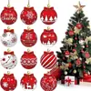 Adornos de Madera en Forma de Bola Navideña Transfronterizos para Decoraciones Navideñas, Decoraciones del Hogar, Decoraciones de Fiesta y Creación de un Ambiente Familiar