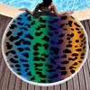 Fabricantes de toallas de playa redondas estampadas estilo europeo y americano al por mayor en stock toalla de playa redonda estampada de microfibra