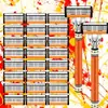 Navaja de afeitar de seis hojas naranja, Navaja de afeitar de seis hojas, Mango de aluminio de exportación, Navaja de afeitar de seis hojas