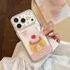 Funda para Teléfono Pudding Puppy Manzana 17Pm iPhone 16 Transparente 14 Estilo Dibujos Animados 15 Adecuada para 17 Cobertura Total Resina