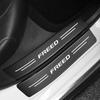Explosiones transfronterizas son adecuadas para umbral de puerta de maletero de coche Honda Freed CR-Z Type R con textura de fibra de carbono y cuero