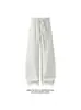 Otoño 2026 Nuevo Estilo Pantalones de Guadaña Patchwork Estilo Americano Blanco M-5XL HK26815-TeP31