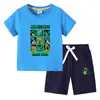 Camiseta para Niños 2026 Verano Nuevo Comercio Exterior Ropa para Niños Ins Estilo Coreano Algodón Manga Corta y Pantalones Cortos para Niños Conjunto de Dos Piezas
