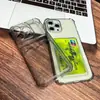 Adequado para Apple 16Promax Cartão 11 Porta Cartão 15 Preto Transparente 12 Anti-Queda Iphone17 Capa de Celular 13 Capa Protetora