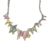 Collar de Mariposa de Color Dopamina de Verano Estilo Coreano Ins Cadena para Clavícula Diseño de Nicho Atmósfera Cadena de Collar Estilo Vacaciones