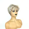 Nova peruca de cabelo curto liso, moda de fibra de alta temperatura transfronteiriça para mulheres europeias e americanas, disponível do fabricante para envio imediato e dropshipping