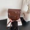 Bolsa Transversal Versátil Estilo Ins para Mulheres, Bolsa Sela Coreana da Moda, Bolsa de Ombro Simples, Bolsa Exclusiva de Couro Brilhante