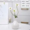 Jarrón Pequeño Hidropónico, Recipiente de Cerámica para Flores Frescas, Mini Jarrón Creativo, Adorno Pequeño, Arreglo Floral para Sala de Estar, Decoración del Hogar