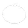 Venta directa de fábrica, collar de perlas de agua dulce con cadena de clavícula rota de plata para mujer, accesorios de viaje de moda para mujer
