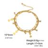 Pulsera de Acero de Titanio de Corte Caliente Transfronteriza Hexágono Brillante Colgante Mancuerna Pulsera Sencilla de Acero Inoxidable de Moda