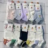 Meias de Cano Baixo de Algodão com Malha Nova para Primavera e Verão Conjunto Cartoon Colorido para Homens e Mulheres Meias Esportivas Estudantis Estilo College Japonês e Coreano