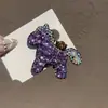 Grampo de Pônei Totalmente de Diamante Grampo Lateral para Franja Acessório de Cabelo Grampo para a Parte de Trás da Cabeça Estilo Grampo Acessório de Cabelo Grampo para Franja