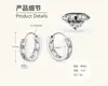 Comercio Exterior Al por Mayor Pendientes Personalizados para Hombre y Mujer Plata de Ley S925 Color D Pendientes de Moissanita Diseño Geométrico Estilo Elegante y Sencillo