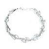 Comércio Exterior Temperamento Europeu e Americano Moda Folhas Zircônia Pulseira Feminina Estética Joker Celebridade Celebridade Online Venda Direta de Fábrica Mão