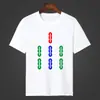 Camiseta de Manga Corta Hongzhong Fortune Texto de Mahjong Texto de Barril de Diez Mil Caracteres Ropa Casual Actividad de Hermanos Ropa Cultural