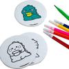 Madera Compresa Hinchable Transfronteriza Pulpa de Madera Algodón Creativo DIY Hecho a Mano Niños Dibujos Animados Espumosa Pulpa de Madera Textura Esponja Pintura
