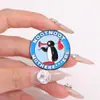 Insignia de Dibujos Animados Personalizada y Divertida con Forma de Pingüino para Jugar con el Teléfono Móvil, Broche Interesante y Exquisito Estilo Animal