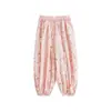 Calça Casual Infantil Wulibu Estampa Total Moda Verão 2026 Crianças Fofas Respirável Solta Proteção Contra Mosquitos