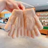 Guantes de Invierno de Dedos Completos Cálidos para Niños Niñas Estudiantes Escritura Lisos Lindos Color Puro Nuevos