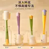 Cepillo para tazas de mango largo cuatro en uno, cepillo de limpieza de esponja colgante multifuncional, adecuado para limpiar tazas térmicas, biberones y botellas de agua