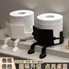 Producto Nuevo Transfronterizo Impreso en 3D Creativo Portarrollos de Papel para Baño Inodoro Hogareño Sin Taladro Adorno de Almacenamiento de Escritorio