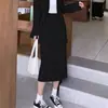 Terno de Negócios terno Vestido de Primavera e Outono Feminino Temperamento Deusa Estilo Vestido de Apresentadora Macacão Vestido Conjunto de Duas Peças