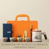 Conjunto de chá portátil para viagem em cerâmica Ru, filtro de porcelana Ru de alta qualidade, xícara para beber rapidamente, novo estilo chinês, acampamento ao ar livre e conjunto de chá para carro