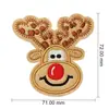 Patches Bordados de Natal, Patches Decorativos de Tecido de Natal, Patches para Jaquetas de Pluma, Kits de Material DIY para Suéteres, Patches Bordados de Natal