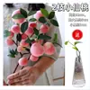 Flores de Pessegueiro Artificiais Flores Artificiais Decoração de Frutas para Casa Arranjo Floral de Mesa Haste Única Fresco e Elegante Estilo Antigo Adereços de Fotografia