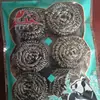 Esponjas de Aço para Limpeza Doméstica Bolas de Limpeza de Aço Inoxidável Raspador de Panela de Aço Inoxidável Ferramentas de Limpeza de Cozinha Lava-louças Pacote com 6 Bolas de Limpeza