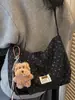 Bolsa Casual Estilo Preguiçoso Retrô para Mulheres, Bolsa Tote Simples de Novo Estilo com Grande Capacidade para Compras e Deslocamento, Bolsa de Ombro Único Transversal