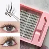 Set de Pestañas Postizas Transfronterizo, Gran Capacidad, Sin Tallo, Pestañas Postizas Naturales de Girasol, Amigable para Principiantes, Fácil de Usar, Estilo Coreano, Estilo Diario