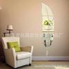 TikTok Mismo Estilo Nuevo Estilo Pegatinas de Pared Espejo de Plumas Pegatinas de Pared Espejo Tridimensional Decoración de Pegatinas de Espejo para Porche Vestidor