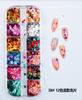 Nail Art variedade de 12 caixa rebite misto Joias Diamante Magic cor Pearl strass cor diamante lantejoulas unha acessórios cadeia