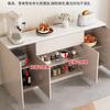 Aparador de Madera Maciza y Pizarra Montado en Pared Gabinete de Almacenamiento Integrado Gabinete de Té Simple Moderno Gabinete de Almacenamiento Gabinete de Cocina para el Hogar
